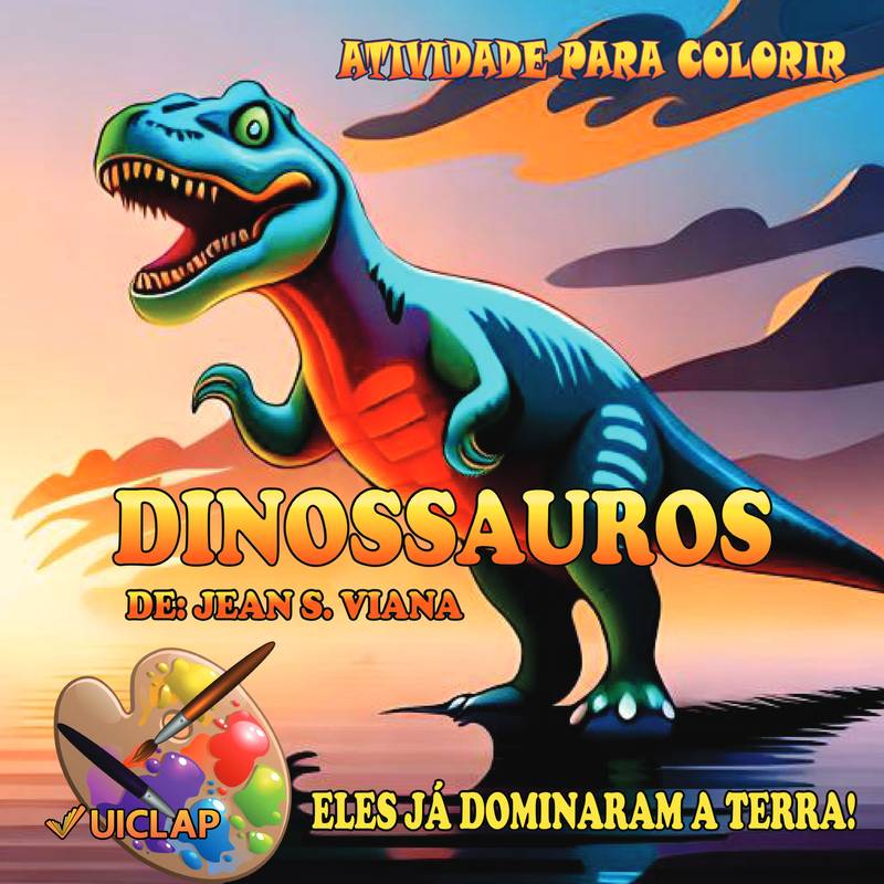 Desenho de Dinossauros de terra para Colorir - Colorir.com