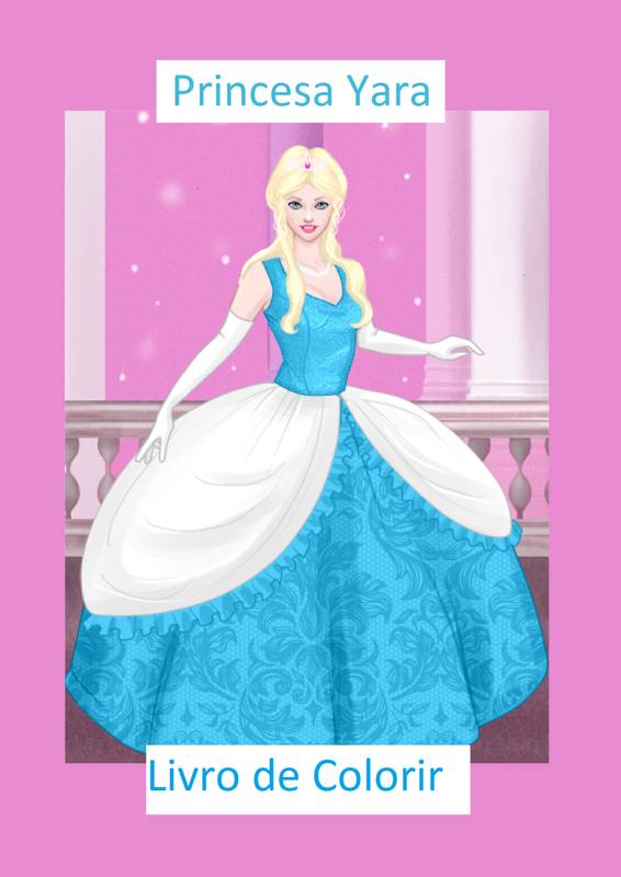 Princesas do reino encantado: Livro de atividades para colorir